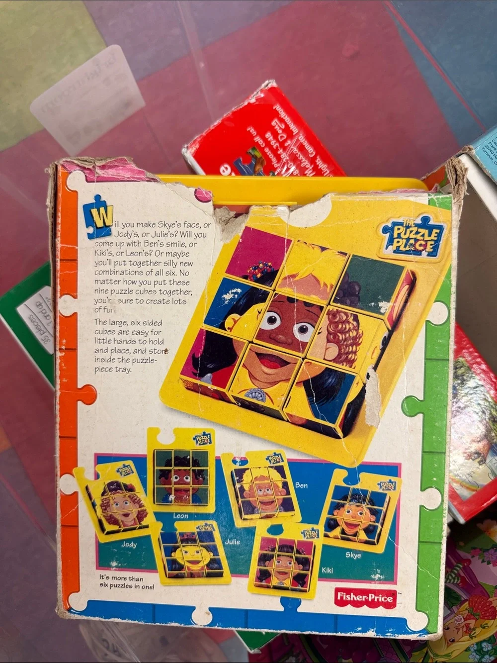 Fisher-Price Puzzle Cubes Toy Set - vintage puzzle